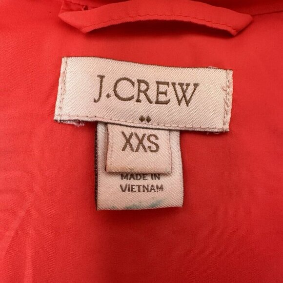 J Crew Quilted Puffer Vest Women's XXS Red Down Fill Pockets Hiking Athleisure - Picture 6 of 14